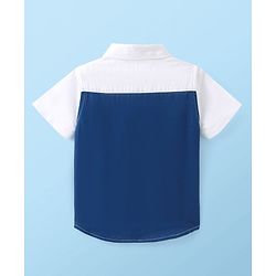 Babyhug Cotton Woven Half Sleeve Regular Cut & Sew Solid Shirt- Multicolour