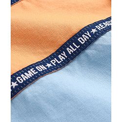 Babyhug Cotton Woven Half Sleeve Regular Rib Collar Solid Shirt- Multicolour