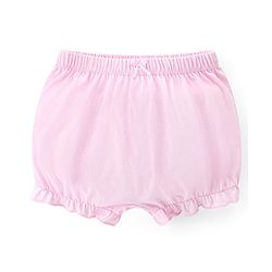 Babyhug 100% Cotton Knit Solid Bloomers Pack of 3 - Multicolour