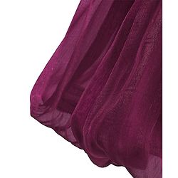 Babyhug Woven Sleeveless Fit and Flare Balloon Party Dress with Floral Corsage & Sequins Detailing  - Aubergine