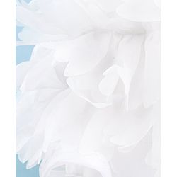 Babyhug Woven Sleeveless Fit and Flare Sequinned Yoke Frill Party Dress - Off White