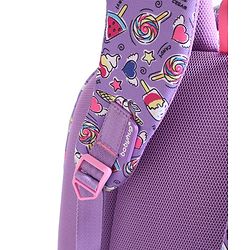 Babyhug Unicorn Print School Backpack|2 Main Compartments, 2 Front Pockets, 2 side Bottle Pockets|Water Resistant|Long lasting and Durable Zippers | Comfortable back cushioning | For School, Travel and Outdoors|Blue- 15inches