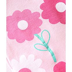 Babyhug 100% Cotton Knit Anti Bacterial Frill Sleeves Vests With Floral Print Pack of 3 - Pink & Purple