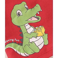 Babyhug 100% Cotton Kint Half Sleeves Antibacterial Front Open Striped Vests Pack of 3 - Multicolor