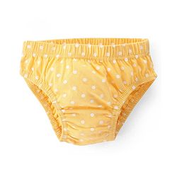 Babyhug 100% Cotton Antibacterial Panties Polka Dot Print Pack of 3 - Pink Yellow & Blue