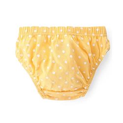 Babyhug 100% Cotton Antibacterial Panties Polka Dot Print Pack of 3 - Pink Yellow & Blue
