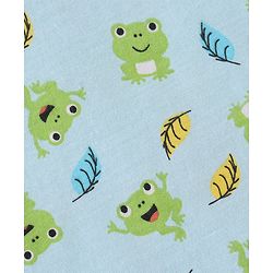 Babyhug 100% Cotton Single Jersey Knit Sleeveless Sando & Shorts Set Frog Print - Green & Yellow