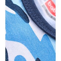Babyhug 100% Cotton Knit Sleeveless Sando & Shorts Set Camouflage -Navy Blue