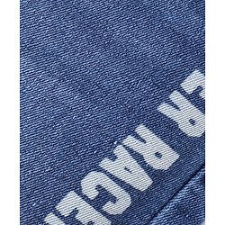 Babyhug Denim Full Length Joggers Text Print - Blue