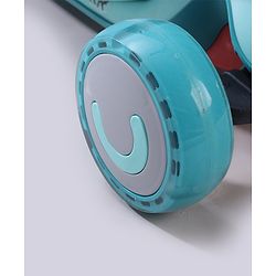 Babyhug Hawk 3in1 Foldable Kids Kick Scooter with Adjustable Seat LED Wheels Wide Standing Deck & 4 Level Height Adjustment