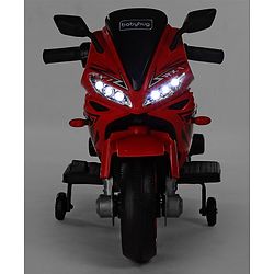 Babyhug R1 EV Battery Operated Ride On Bike With Music LED Lights & Hand Accelerator - Red