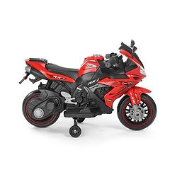Babyhug R1 EV Battery Operated Ride On Bike With Music LED Lights & Hand Accelerator - Red