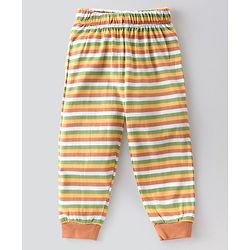 Babyhug Single Jersey Full Sleeves Night Suit Jungle Animals Print - White