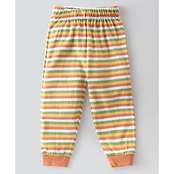 Babyhug Single Jersey Full Sleeves Night Suit Jungle Animals Print - White