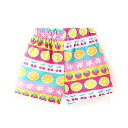Babyhug Cotton Knit Single Jersey Frill Sleeves Night Suit With Fruits Theme Print - Multicolour