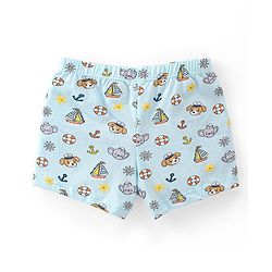 Babyhug 100% Cotton Knit Striped & Trunk Pack of 3 - Multicolour