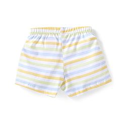 Babyhug 100% Cotton Printed Trunks Pack of 3 - Blue & Orange