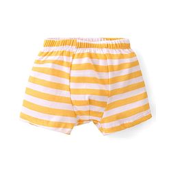 Babyhug 100% Cotton Knit Striped & Lion Printed Trunks Pack of 3 - Multicolour