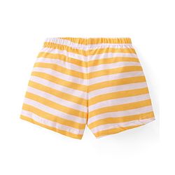 Babyhug 100% Cotton Knit Striped & Lion Printed Trunks Pack of 3 - Multicolour