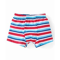 Babyhug 100% Cotton Above Knee Length Trunk With Striped & Crab Print Pack Of 3 - Red White & Blue