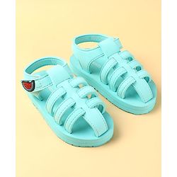 Cute Walk by Babyhug  Sandals with Velcro Closure & Watermelon  Applique - Light Blue