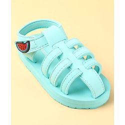 Cute Walk by Babyhug  Sandals with Velcro Closure & Watermelon  Applique - Light Blue