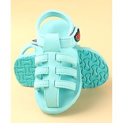 Cute Walk by Babyhug  Sandals with Velcro Closure & Watermelon  Applique - Light Blue