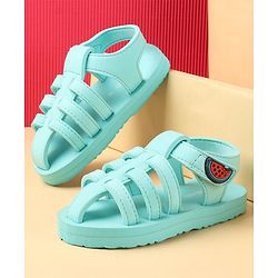 Cute Walk by Babyhug  Sandals with Velcro Closure & Watermelon  Applique - Light Blue
