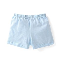 Babyhug 100% Cotton Knit Trunk Stripes & Palm Tree Print Pack of 3 - Blue Green & Peach