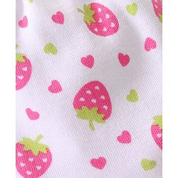 Babyhug 100% Cotton Mittens Heart & Strawberry Print Pack of 3 - Multicolour