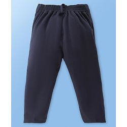 Babyhug Knit Full Sleeves Boat Print  Party Shirt & Trousers with Cap  Bow & Suspender - White & Navy Blue