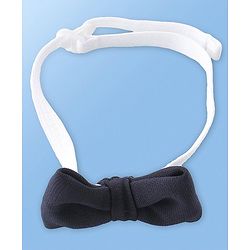 Babyhug Knit Full Sleeves Boat Print  Party Shirt & Trousers with Cap  Bow & Suspender - White & Navy Blue