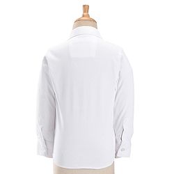 Babyhug Party Wear Full Sleeves Embellished Party Suit With Waistcoat & Bow - Black & White