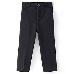 Babyhug Party Wear Full Sleeves Embellished Party Suit With Waistcoat & Bow - Black & White