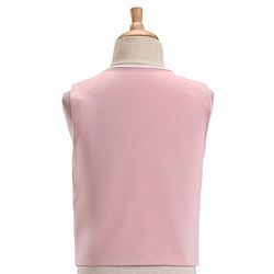 Babyhug Full Sleeves Solid Color 5 Piece Party Suit With Waistcoat & Bow -Pink