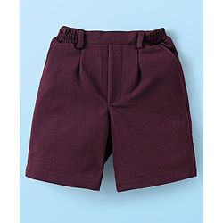 Babyhug Cotton Woven Full Sleeves   Party Suit  with Bow -  Maroon