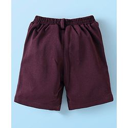 Babyhug Cotton Woven Full Sleeves   Party Suit  with Bow -  Maroon
