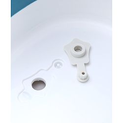 Babyhug Foldable Baby Bath Tub with Soap Space - Blue