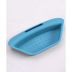 Babyhug Foldable Baby Bath Tub with Soap Space - Blue