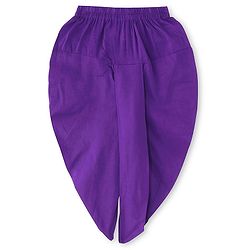 Babyhug 100% Cotton Woven Full Sleeves Kurta & Dhoti Set With Ikkat Print -Purple