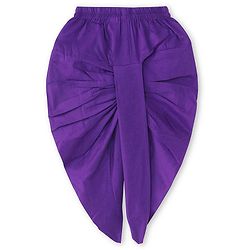 Babyhug 100% Cotton Woven Full Sleeves Kurta & Dhoti Set With Ikkat Print -Purple