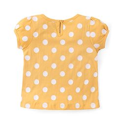 Babyhug Cotton Knit Half Sleeves Top with Polka Dot Print Pack of 3 - Multicolor