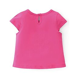 Babyhug Cotton Knit A-Line Cap Sleeves Tops With Polka Dots & Cupcake Graphics Pack of 3 - Pink & Yellow