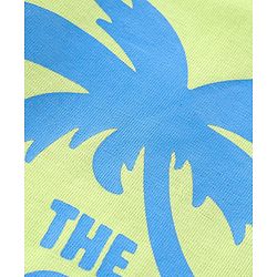 Babyhug Cotton Half Sleeves T-Shirt With Beach Graphics - Green