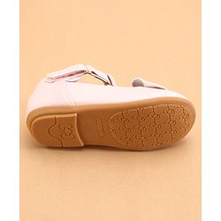 Cute Walk by Babyhug Ballerinas with Velcro Closure & Bow Applique- Pink