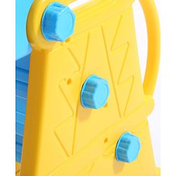 Babyhug Kids Slide with Basketball Ring-Blue & Yellow