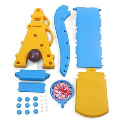 Babyhug Kids Slide with Basketball Ring-Blue & Yellow