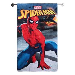 Babyhug Marvel Cotton Woven Spiderman Digital Printed Towel L 101.6 x B 55.8 cm - Multicolour