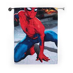 Babyhug Marvel Cotton Woven Spiderman Digital Printed Towel L 101.6 x B 55.8 cm - Multicolour