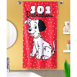 Babyhug Disney Boys 101 Dalmatians Digital Printed Towel  L 101.6 X B 55.8 cm - Multicolour